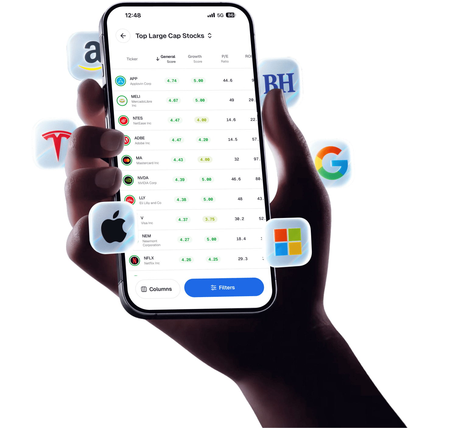 Stock Unlock mobile app